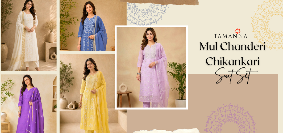 Chikankari Suit Set – Unstitched & Made to Order