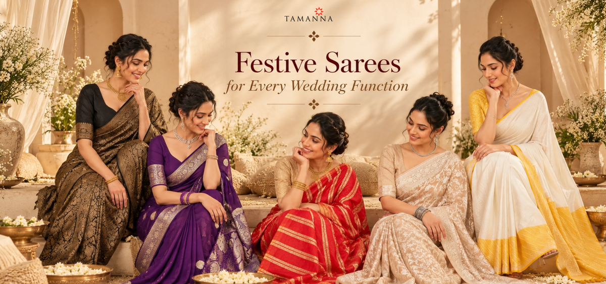 Festive Sarees for Every Wedding Function