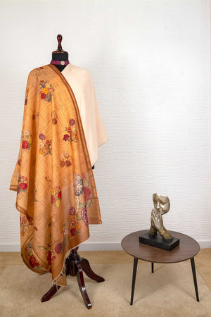 digital print moonga silk dupatta