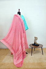 Blush Pink Banarasi Chiffon Dupatta