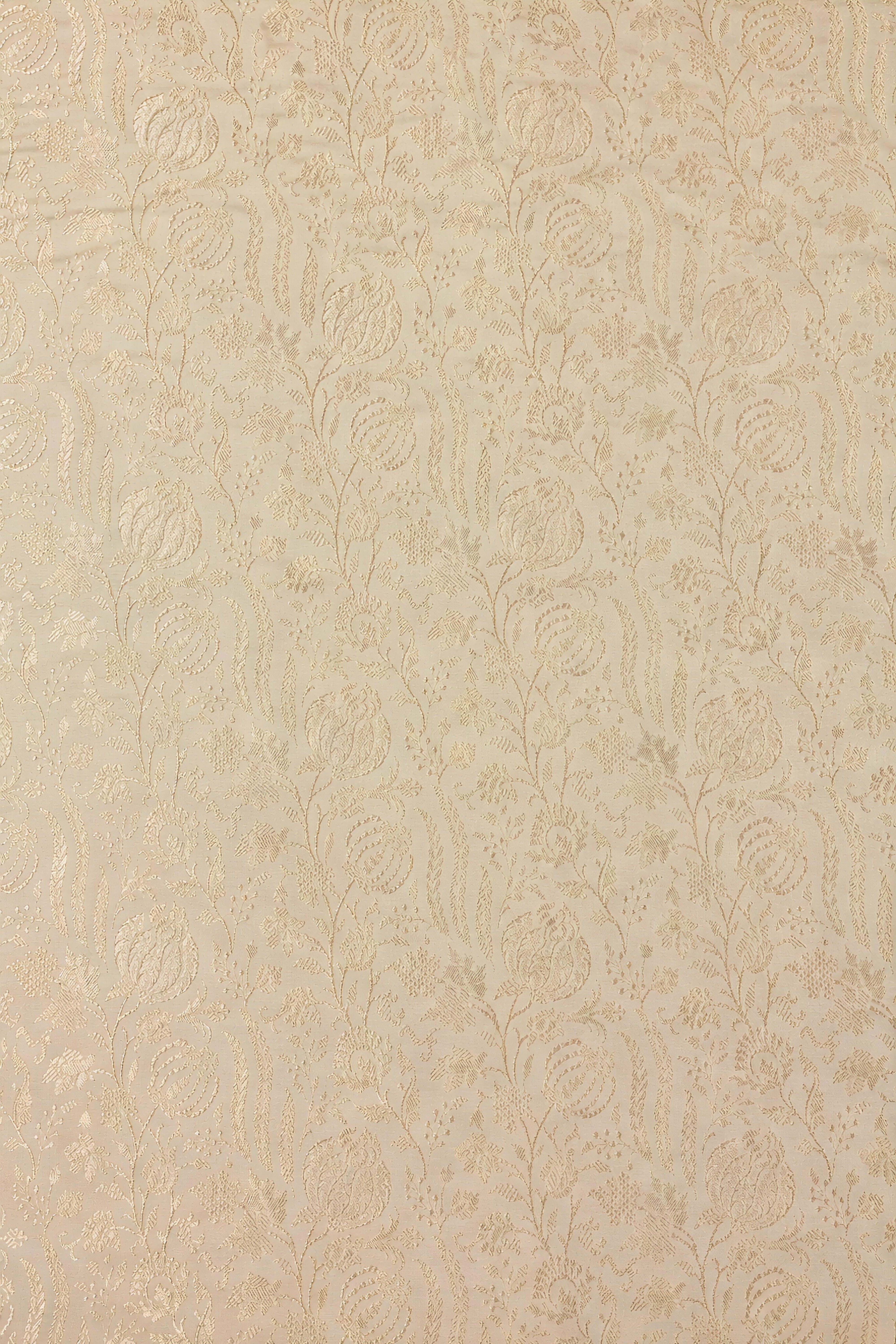 Premium Dyeable Moonga Silk Jacquard Fabric (Unstitched Than)
