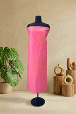 Vibrant Fuchsia Pink Chanderi Unstitched Suit Set