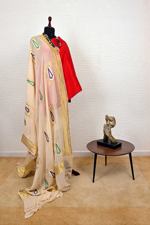 Rich Gold Banarasi Georgette Dupatta