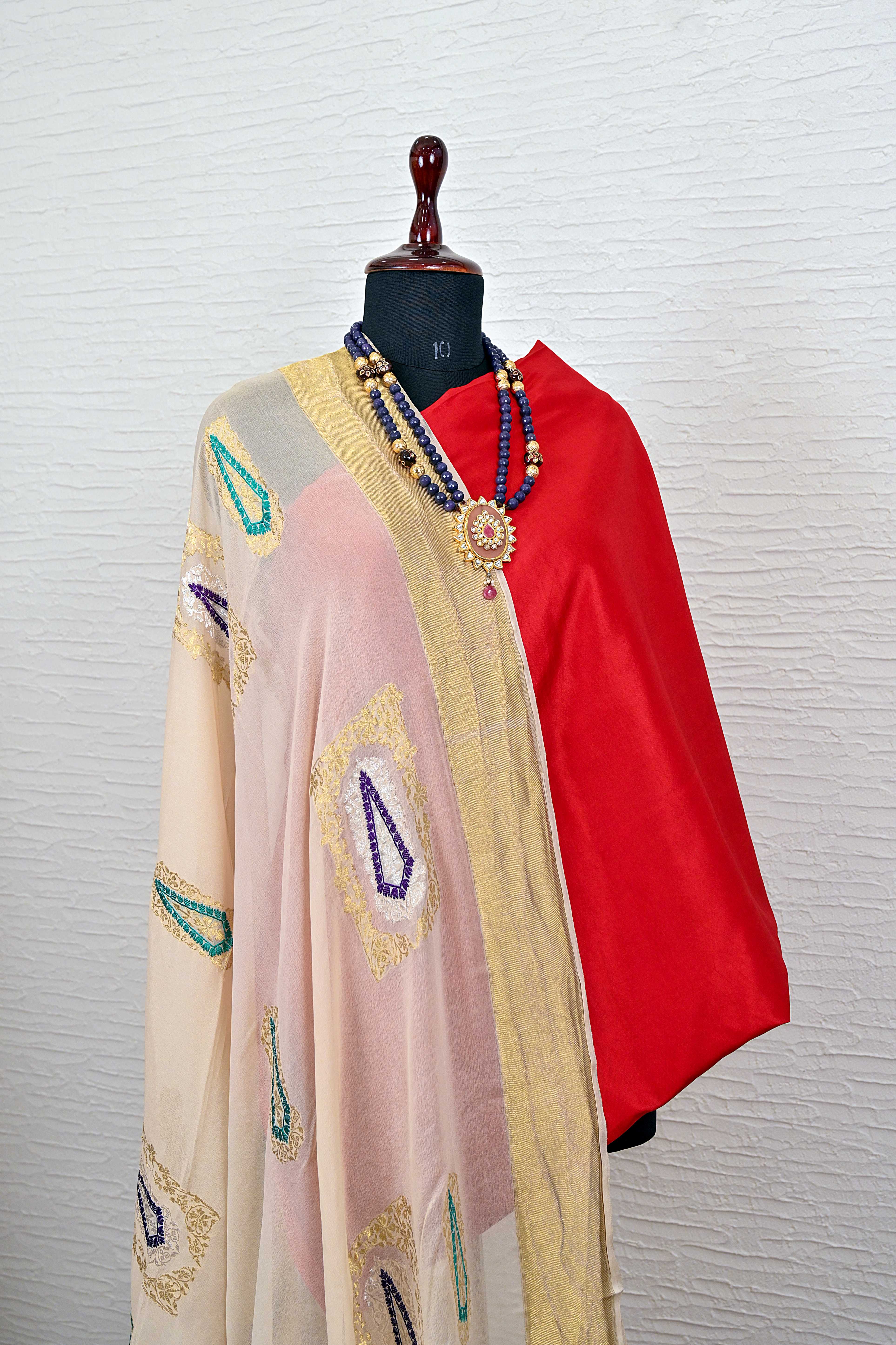 Rich Gold Banarasi Georgette Dupatta