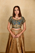 Peacock Upada silk blouse