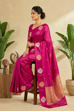 Vibrant Magenta Soft Silk Saree