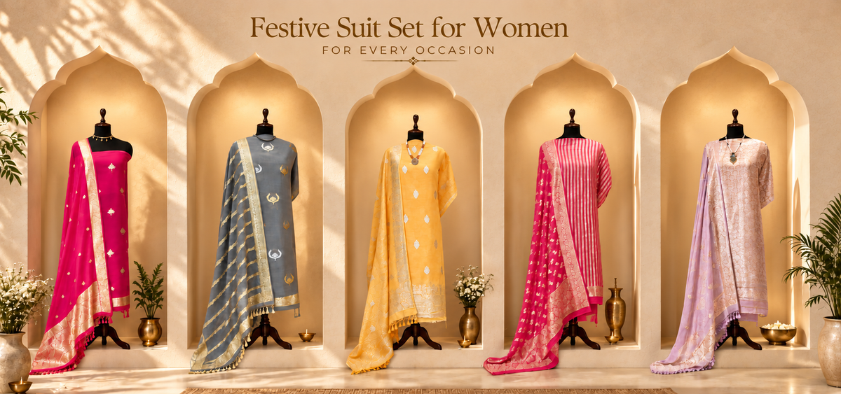9 Festive Suit Sets for Women Made for Every Celebration