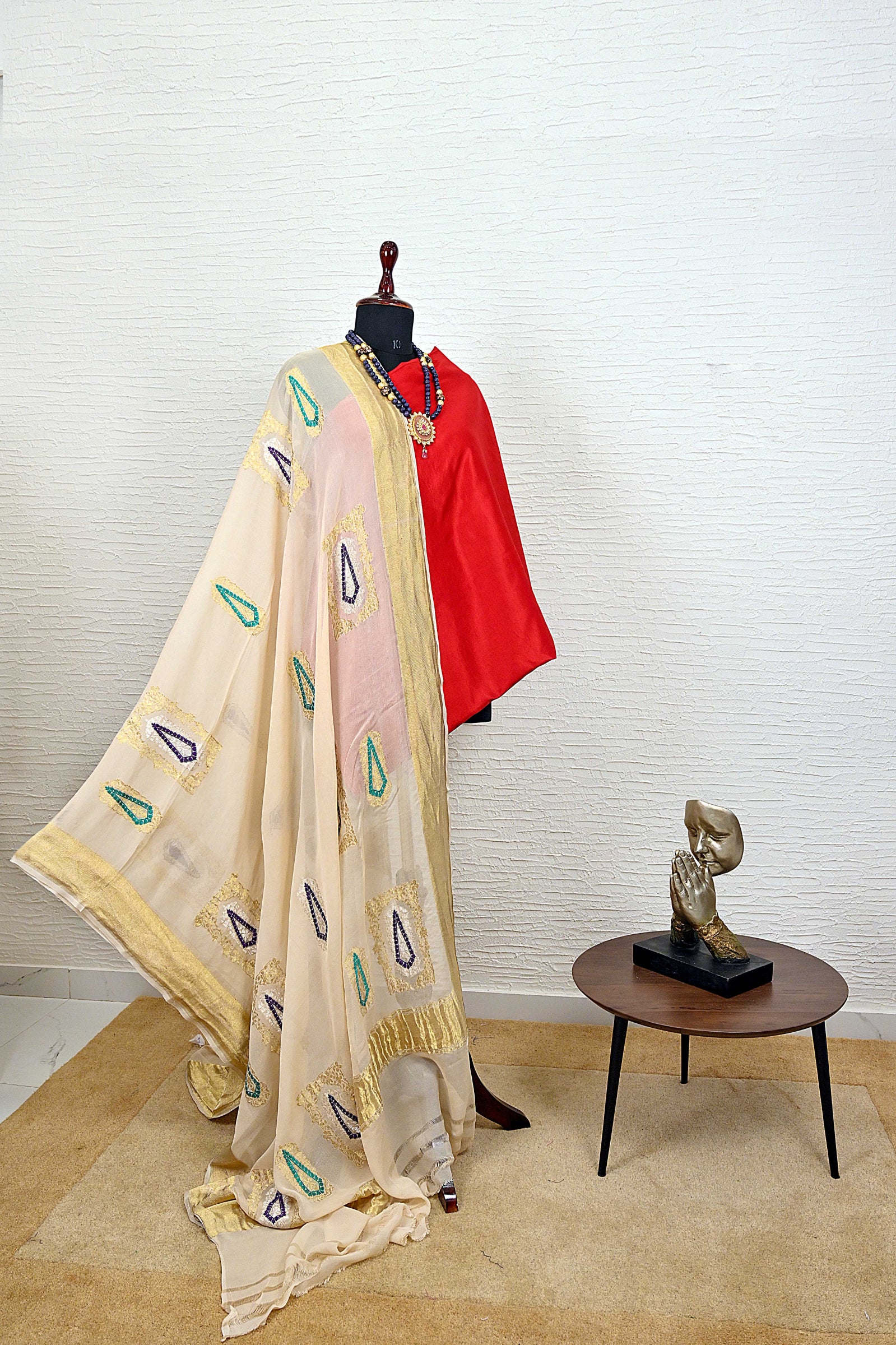 Rich Gold Banarasi Georgette Dupatta