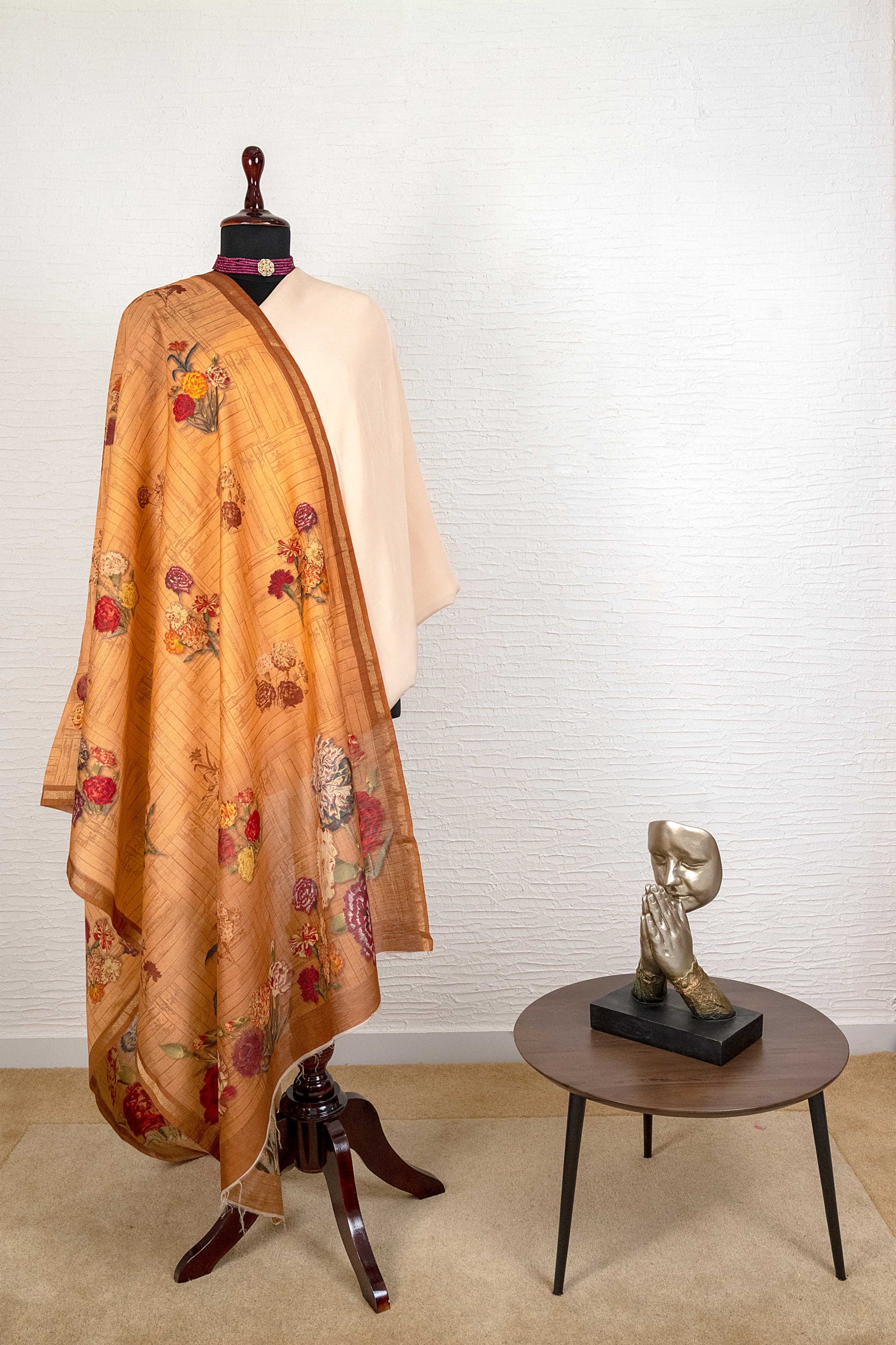 digital print moonga silk dupatta