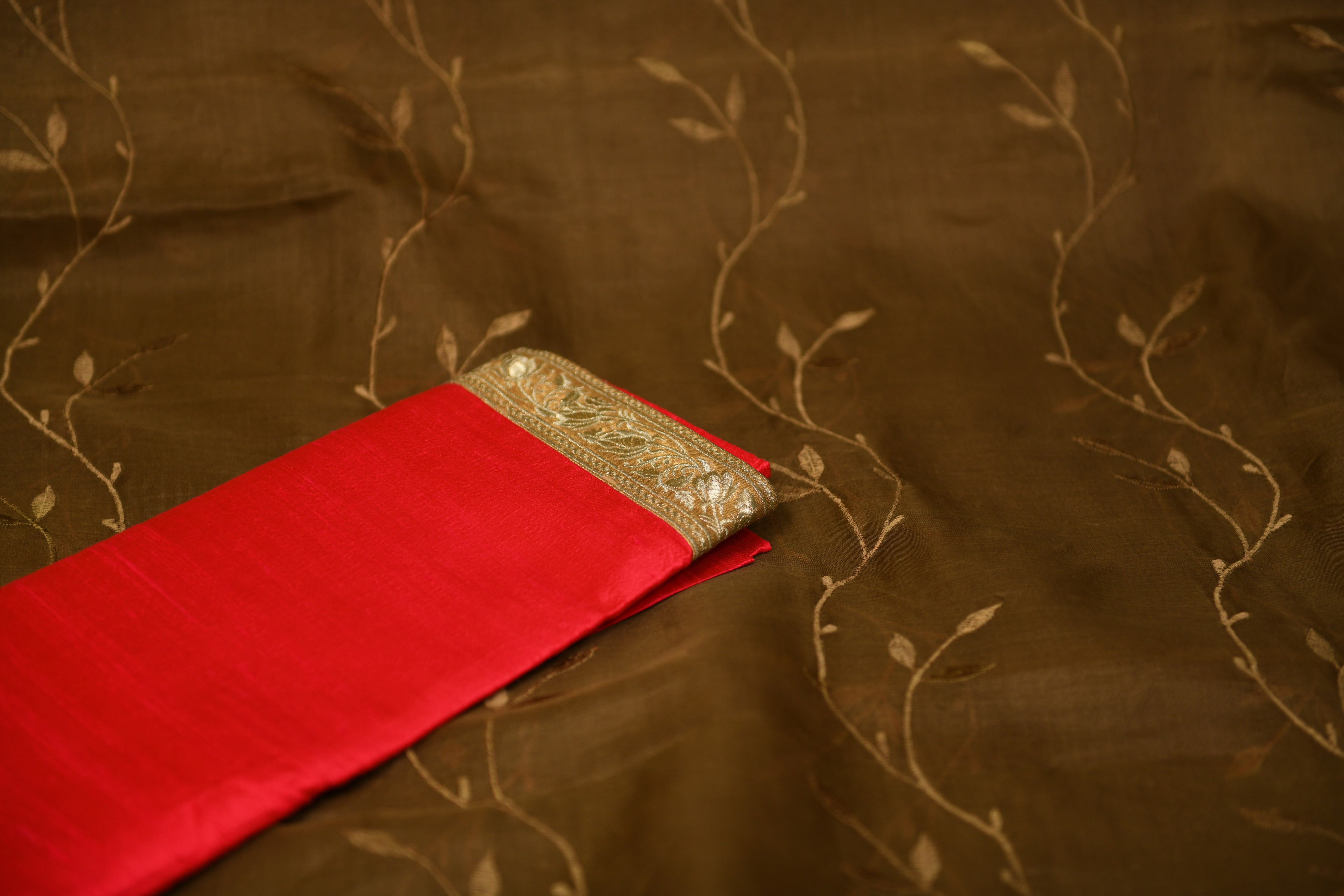 Ethereal Olive Green Soft Organza Saree with Delicate Gold Vines
