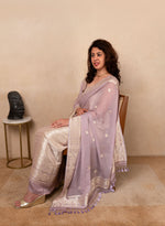 Lilac tanchoi georgette suit set
